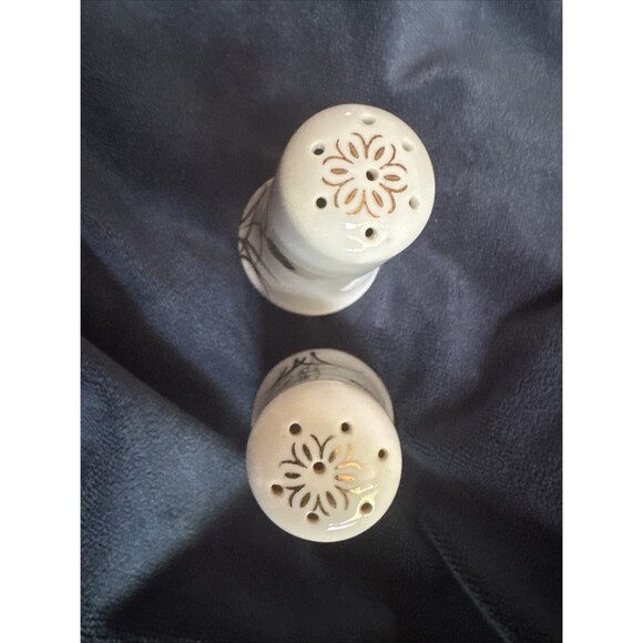 Lefton Salt & Pepper Shakers Hand- Painted Gold‎ Wheat Made In Japan Vintage - Picture 2 of 7
